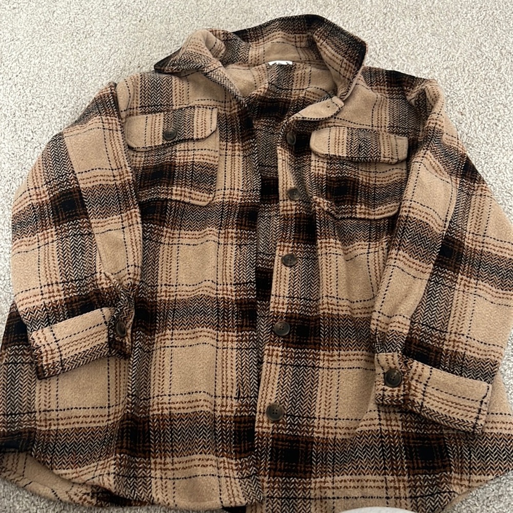 Time and Tru brown shacket size xl
